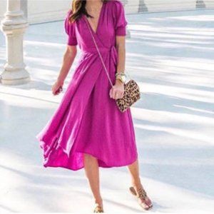 Maeve Anthropologie Breanna Maxi Wrap Dress Sz 14